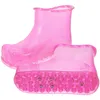 Kreativer Eimer zum Einweichen der Fuß, große Größe, Pediküre, Spa, Schuhe, Massagebadewanne, tragbares Reflexzonenmassage-Wassermassagegerät, 18 cm Höhe, Rot