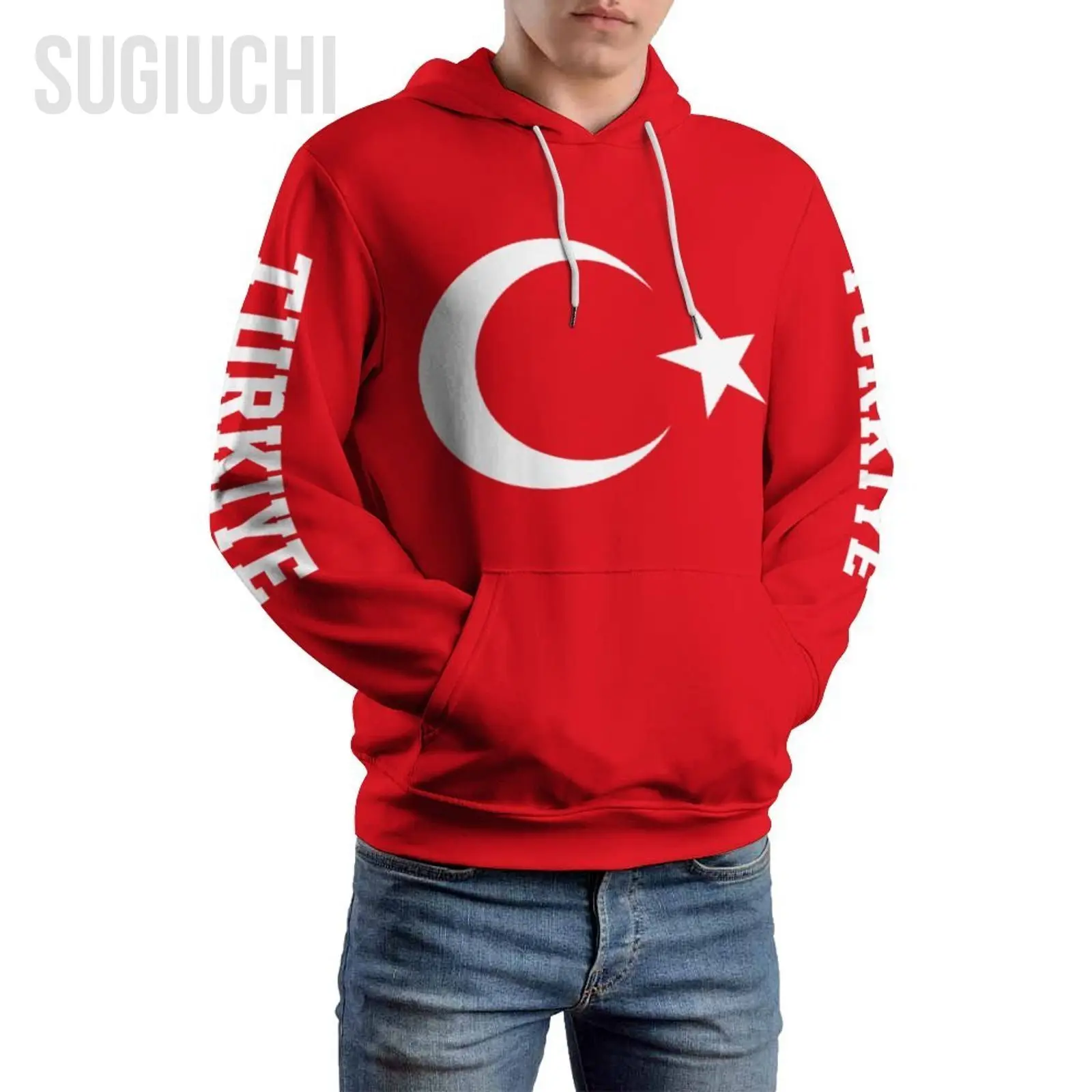Unisex 3D Hoodie Türkei Türkiye Flagge Männer Frauen Polyester Harajuku Sweatshirt Pullover Hoodies Casual Cool Image