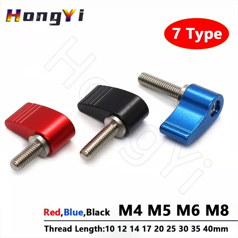 1/2/5 Stück 7 Rändelschrauben M4 M5 M6 M8 Handfest anziehen Schraubengriff verstellbare Schmetterlingsformschraube für SLR-Schienenstangenschieber Image