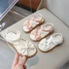 Mädchen Sandalen Sommer Neue Schleife Kleines Mädchen Prinzessin Schuh Mode Baby Mädchen Schuhe mit Weichen Sohlen Größe 23-35