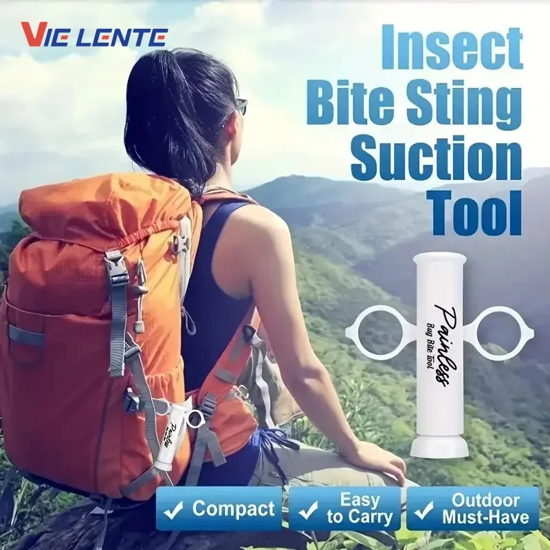 Outdoor-Gadgets Extrakt Venom Insect Sting Sucker Vakuum Sting Relief Venom Extractor Bite Relief Chemical Free Bee Bite Image