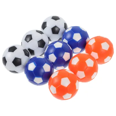 9pcs Foosball Table Balls Replacement Colorful Tabletop Game Soccer Balls Foosball Game Balls Desktop Game Supplies 2.8cm