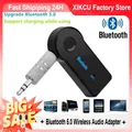 Ricevitore Bluetooth per auto XIKCU AUX, adattatore Bluetooth wireless 5.0 con presa da 3,5 mm, convertitore audio stereo vivavoce per telefono cellulare