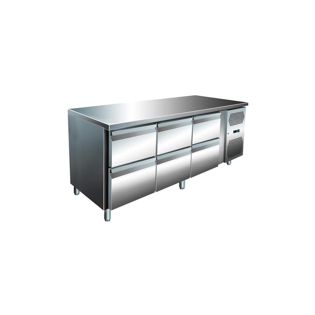 A&S polarny A&S VIP Kühltisch mit 3x 2 Schubladen -2 bis +8°C 1.795x700x860 mm Image