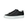 Schnürschuh PAUL GREEN "Paul Green Sneaker Leder", Damen, Gr. 39, schwarz (schwarz, weiß), Leder, casual, Schuhe
