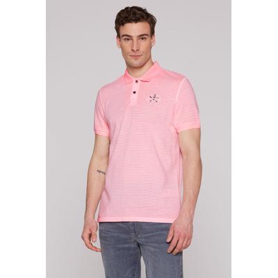 Poloshirt CAMP DAVID, Herren, Gr. 4XL, neon punch, Material: 100% Baumwolle, bedruckt, bestickt, casual, lässig geschnitten normal, Kurzarm eingesetzt Bündchen, Shirts, mit großem Rücken-Print Image
