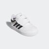 Klettschuh ADIDAS SPORTSWEAR "HOOPS 4.0 KIDS", Gr. 26, schwarz-weiß (cloud weiß, core schwarz, grau two), Synthetik, sportlich, Schuhe, für Kinder