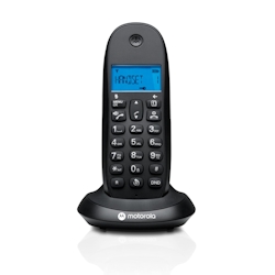 Motorola C1002CB+ 2x DECT-Telefone, Anrufsperre, Anrufer-ID, Freisprechen, 50 Kontakte – Schwarz