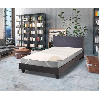 Matratzenauflage SETEX "Molton Spann, Auflage, Allergiker geeignet (Hausstauballergiker)", beige (natur), B:140cm L:220cm, Bezug: 100% Baumwolle, Matratzenzubehör, strapazierfähiger Matratzenschutz, 90x200cm, 140x200 & weitere Größen Image