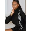 Sweater FRENCH CONNECTION, Damen, Gr. 44/46, schwarz, Sweatware, Obermaterial: 60% Baumwolle, 40% Polyester, unifarben, casual, hüftlang, hoch geschlossener Ausschnitt, Langarm, Sweatshirts, besonders softe Qualität, Topseller