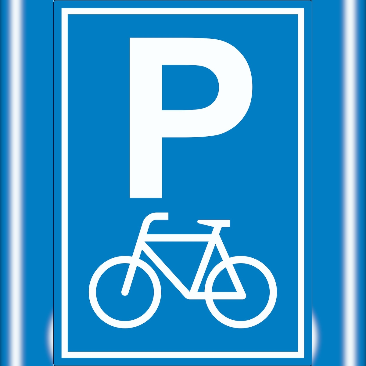 HB-Druck Fahrrad Parkplatz Räder Abstellplatz Aufkleber A0 (841x1189mm) Image
