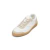 Sneaker MARC O'POLO "aus edlem Rindleder", Herren, Gr. 45, weiß (weiß, sand), Obermaterial: 100% Leder (Rind), Schuhe