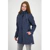 Softshellmantel DEPROC ACTIVE "TWIN PEAK DOTS WOMEN", Damen, Gr. 52 (XXL), blau (navy), 96% Polyester; 4% Elasthan, casual, Langarm Windstopperbündchen mit verstellbarem Klettverschluss,mit Schneefang,mit Daumenlöchern, Mäntel, auch in Großen Größen...