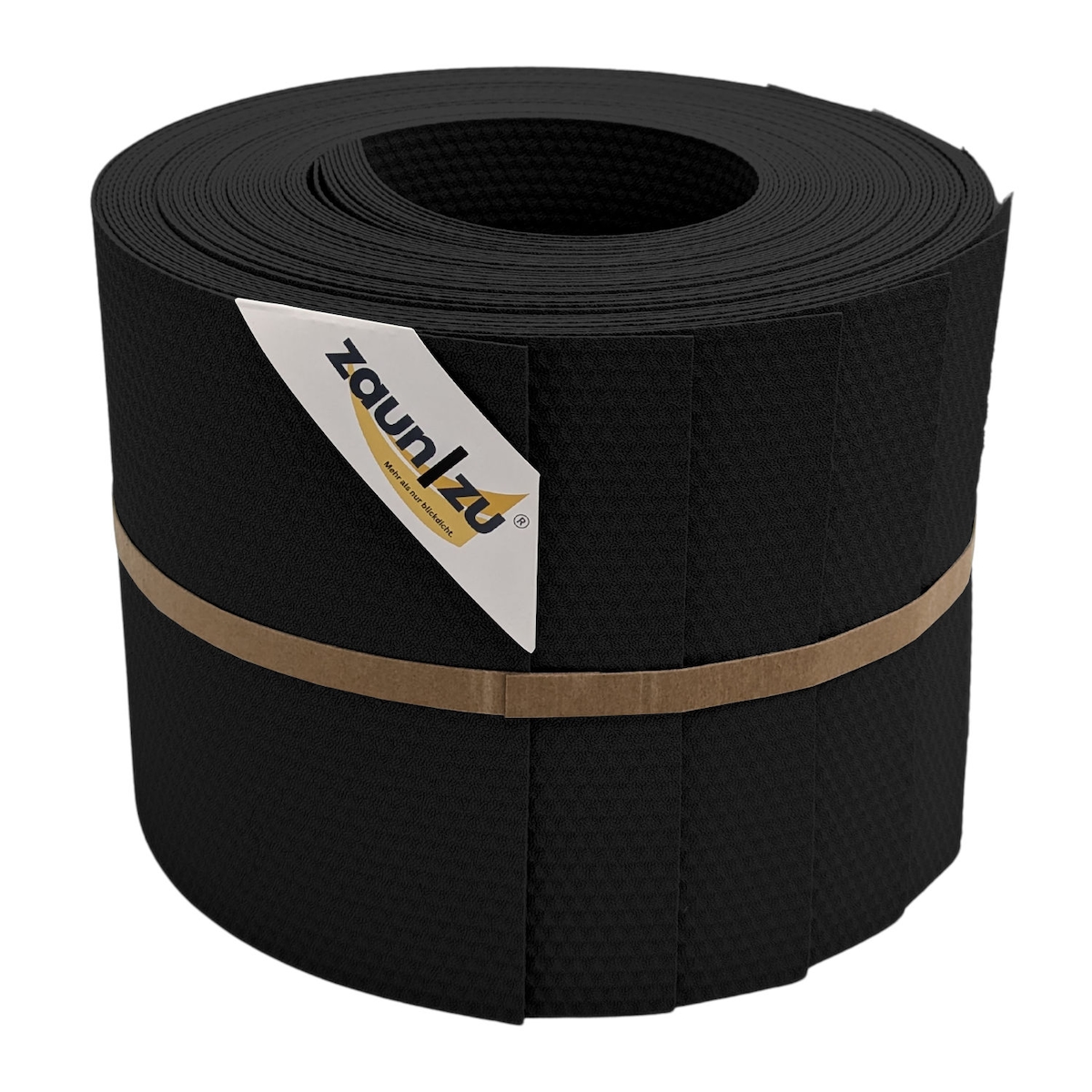 zaun|zu® Sichtschutz Delux-P Einzelstreifen Wabenstruktur Schwarz 10x 2,55m Image