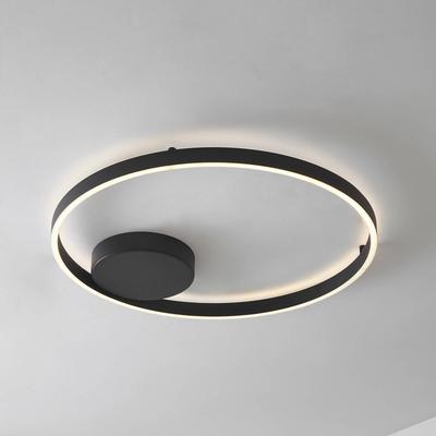 Lucande Smart-LED-Deckenleuchte Moise, schwarz, CCT, Tuya Image