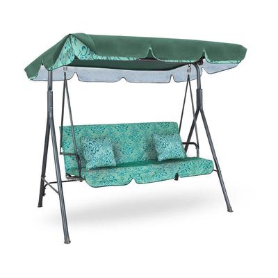Aga24 - Aga majka Hollywoodschaukel Prestige Grün, Gartenschaukel 200 kg belastbar, 3-Sitzer mit Image