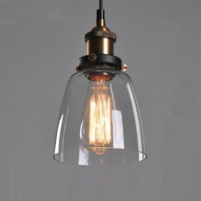 Retro-Glasschirm Hängelampe Loft Deckenlampe Vintage Hängelampe Image