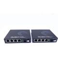 Set da 2 Convertitori Fibra Ottica Ethernet - sc Monomodale, 4 Porte sfp + 4 Porte RJ45, Fino a 20