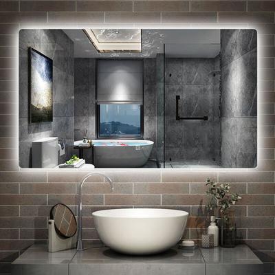 LED Badspiegel Badezimmerspiegel Wandspiegel 3 farben Dimmbar Memory Funktion 100x80cm Image