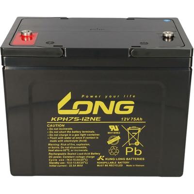 Ersatzakku für Otto Bock elektro Rollstühle 2x Kung Long Bleiakku KPH75-12NE M6 12V 75Ah zyklenfest Image