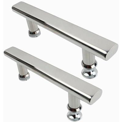 Ccykxa - 2x Chrom-Edelstahl-Duschtürgriff 145 mm Türgriff für Badezimmer und Küche Image