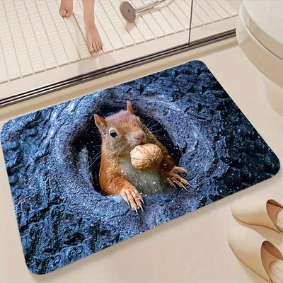 TEMU 1pc Thick 1.1cm Kitchen Floor Mat, The In The L Holds And Thickens It For Room Entrance Balcony And Home Decoration Image