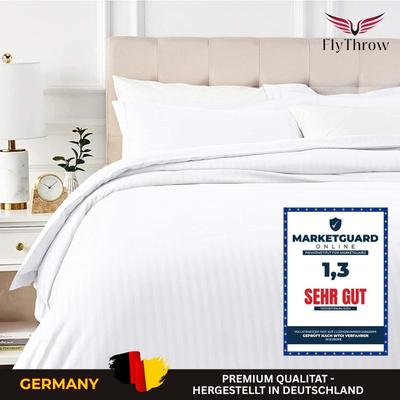 TEMU 1-pack Bedding Set , Premium Satin Material White, 100% , Summer Nightgown With Shiny Coal Pattern, Smooth Image
