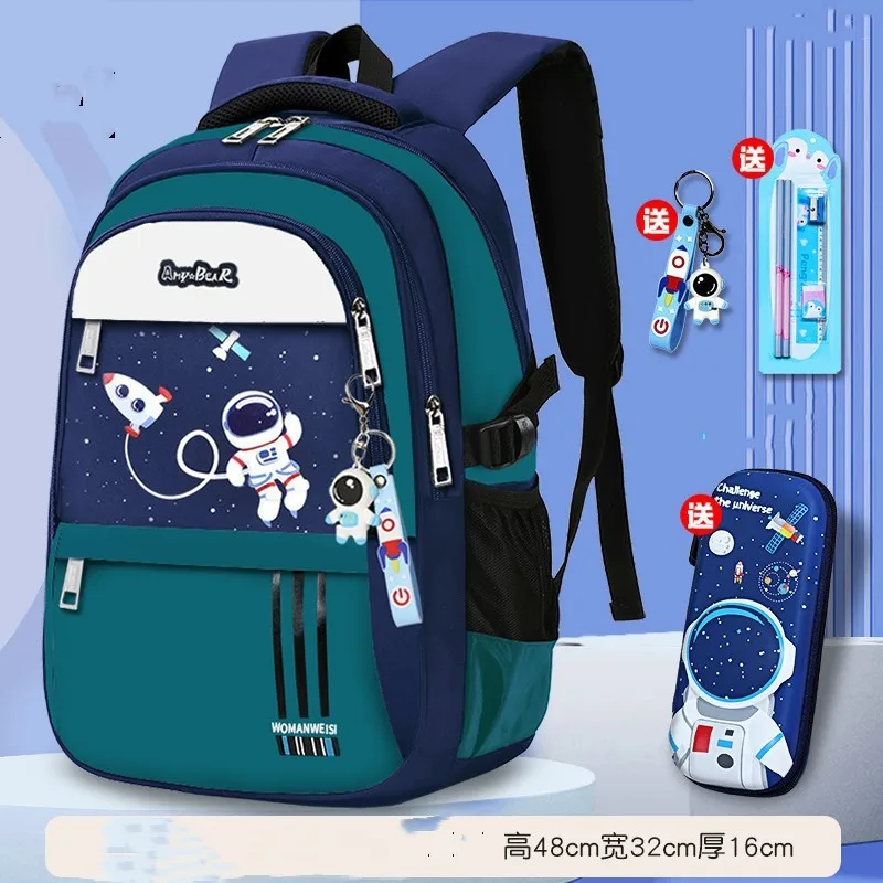 Sac à Dos d'École Étanche pour Enfant Garçon, Cartable Primaire, Livre, Mochila bettalk l, Orth4WD