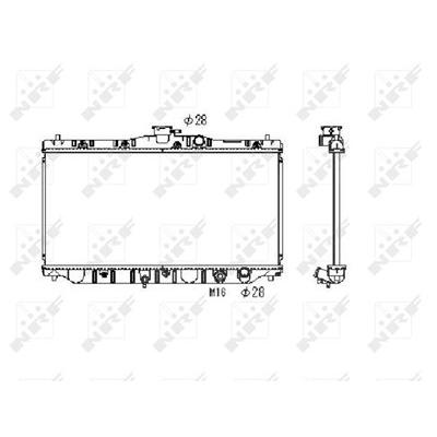 Nrf Kühler, Motorkühlung [Hersteller-Nr. 536711] für Honda Image