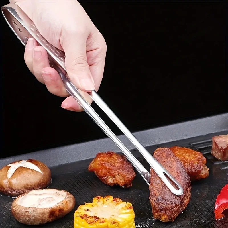 Pinces alimentaires de cuisine en acier inoxydable 304, pince à Barbecue, pince à viande pour Barbecue, pincettes de cuisine pour ustensiles alimentaires, outils de cuisine
