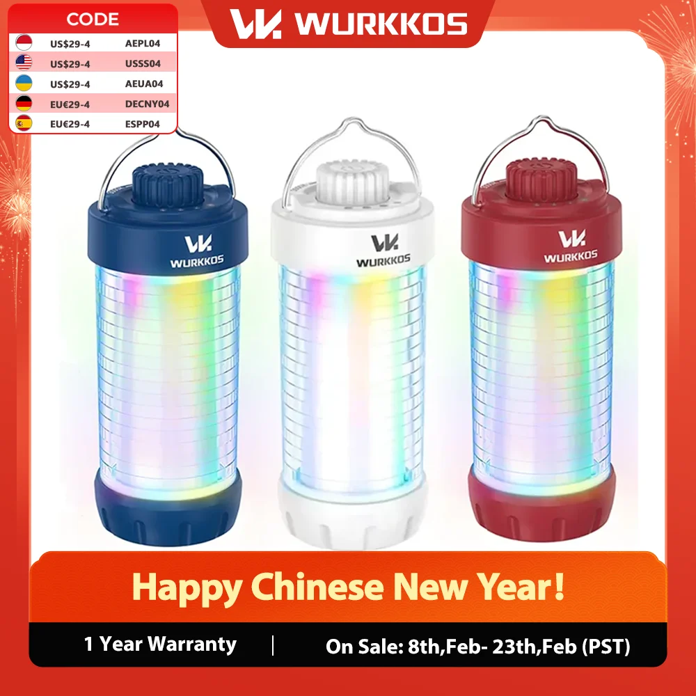 Wurkkos CL01 EDC-Arbeitsleuchte, Powerbank, kleine Außenlampe, Camping-Taschenlampe, 550 lm, tragbare magnetische Lampe, 360 ° Mini magnetische Lam