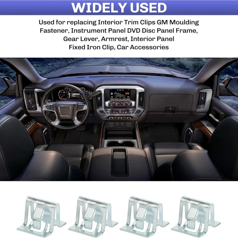10/30/50Pcs Metall Retainer Clip Universal Auto Dashboards DVD CD Panel Innen Trim Platte Feste Clip schnalle Auto Befestigungen Teile Image