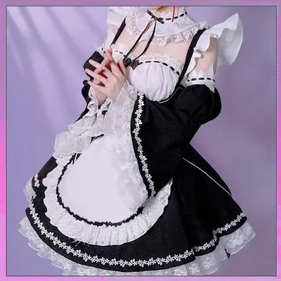 Collab-Serie: Remm Cosplay Re: Zero Lost in Memoriess RemM Maid Cosplay-Kostüm Halloween-Kostüm Image