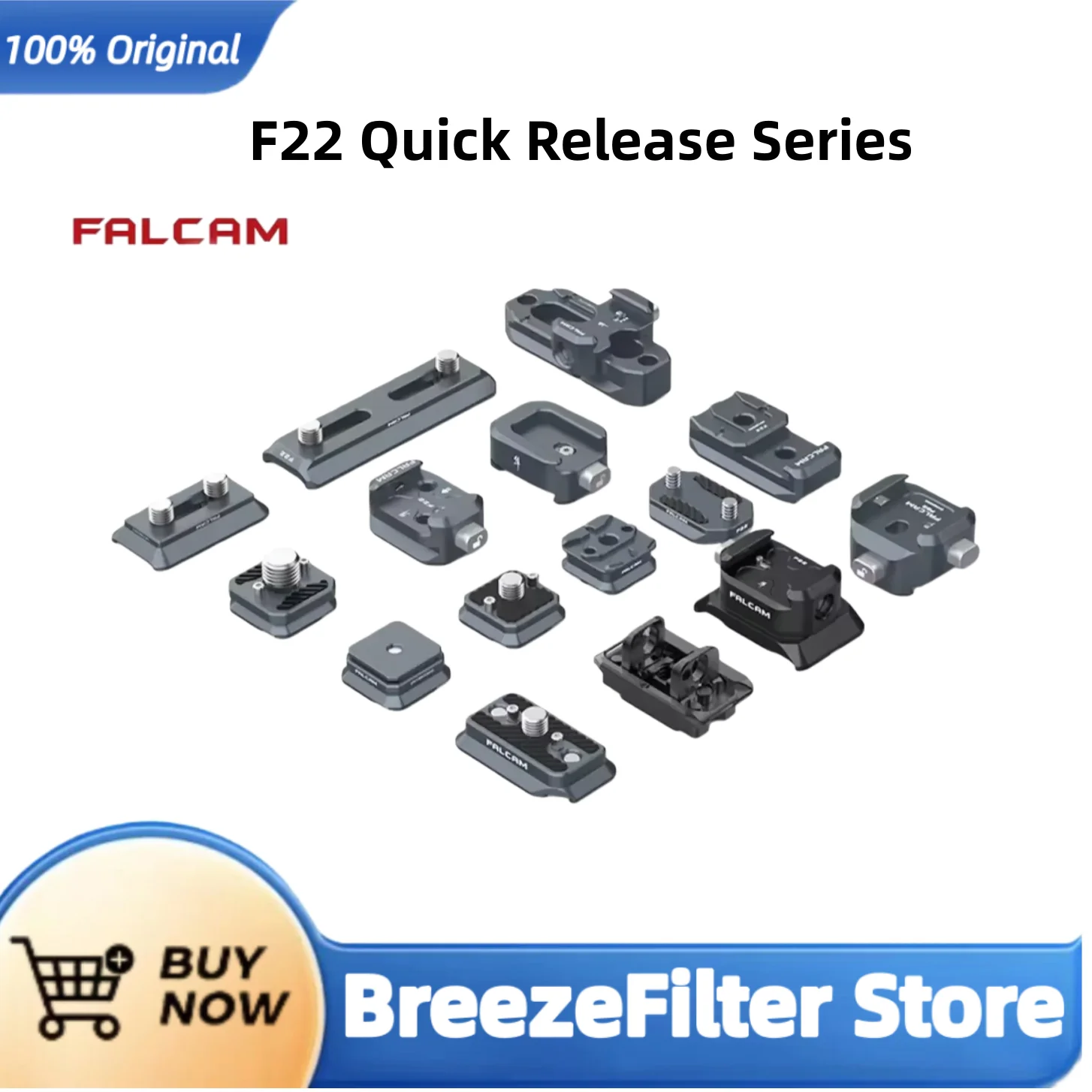 Falcam F22 Quick Release Series Basic Schnellwechselplatte/Gewindeadapter-Kit V2/Fünf-Positionen-Platten-/Kaltschuh-Adapter Image