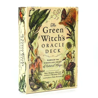Neuestes The Green Witch's Oracle Deck Tarot Deck Tarotkarten für Anfänger Fate Fortune Telling Party Brettspiel A Fine Art Tarot Image
