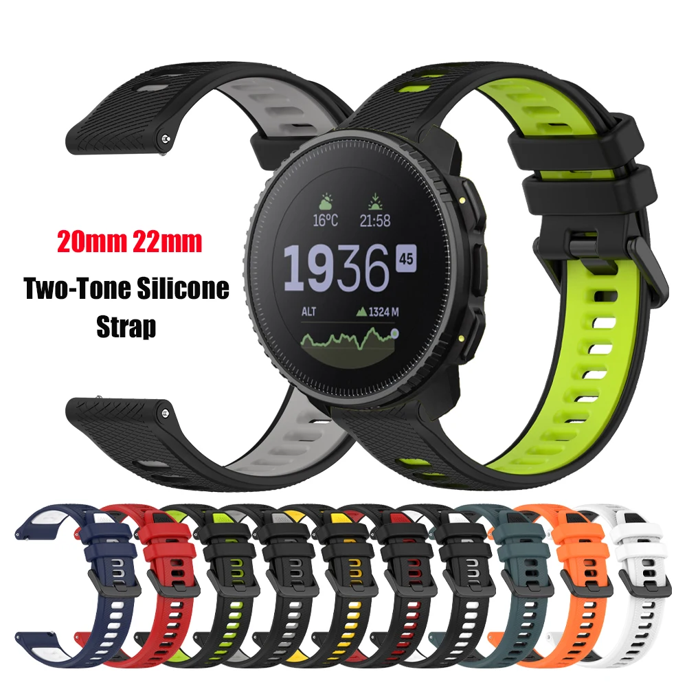 Silikon-Uhrenarmband für SUUNTO 9 5 PEAK Pro Band für SUUNTO VERTICAL/OCEAN/PACE/3 Fitness-Armband 20 mm 22 mm Armbänder Correa Image