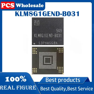 1-10pcs KLM8G1GEND-B031 BGA153 ball EMMC 5.0 8GB test data memory