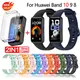 Weiche Fall + Silikon uhr band Für Huawei Band 10 9 8 Strap Zubehör Ersatz Armband Armband correa Huawei band 10 9 8