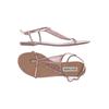 Steve Madden Damen Sandale, Gr. 7.5, gold, Kunstleder