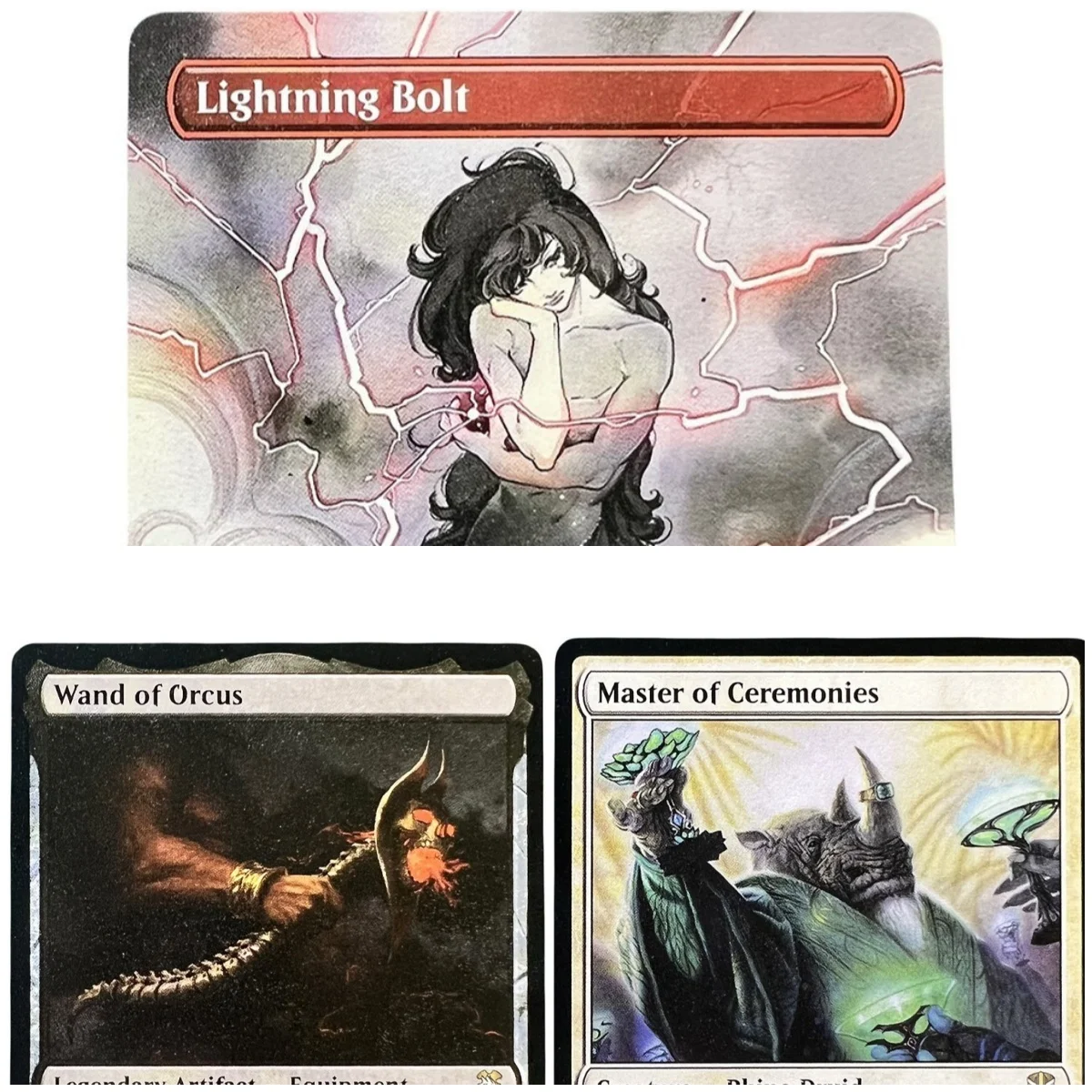 NCC/TDC (Lightning Bolt/Squall, SeeD Söldner) Holo Magische Proxy-Karten, hochwertige Proxy-Gathering-Board-Spielkarten, Sammelkarten Image