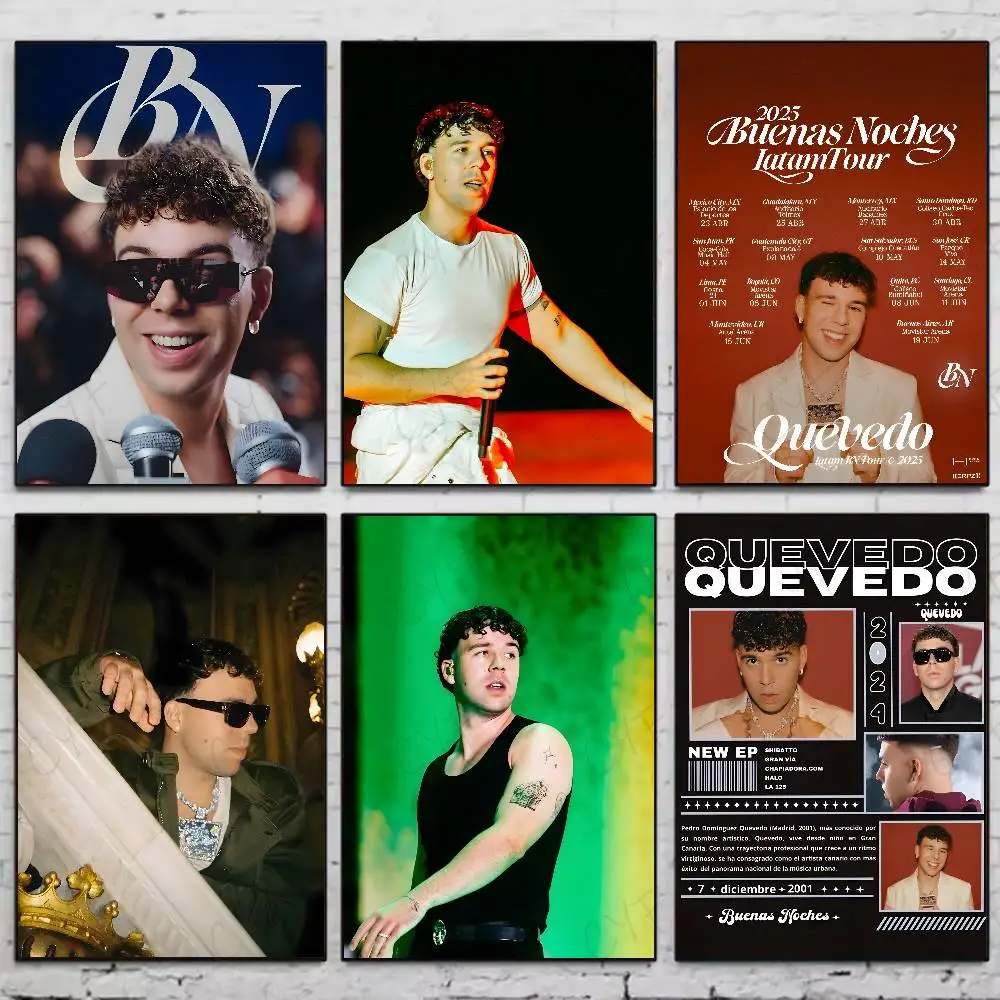 Beliebte spanische Sängerin Q-Quevedo Poster hochwertige Wohnheim Wohnzimmer ästhetische Wanddekoration Malerei Aufkleber Geschenk