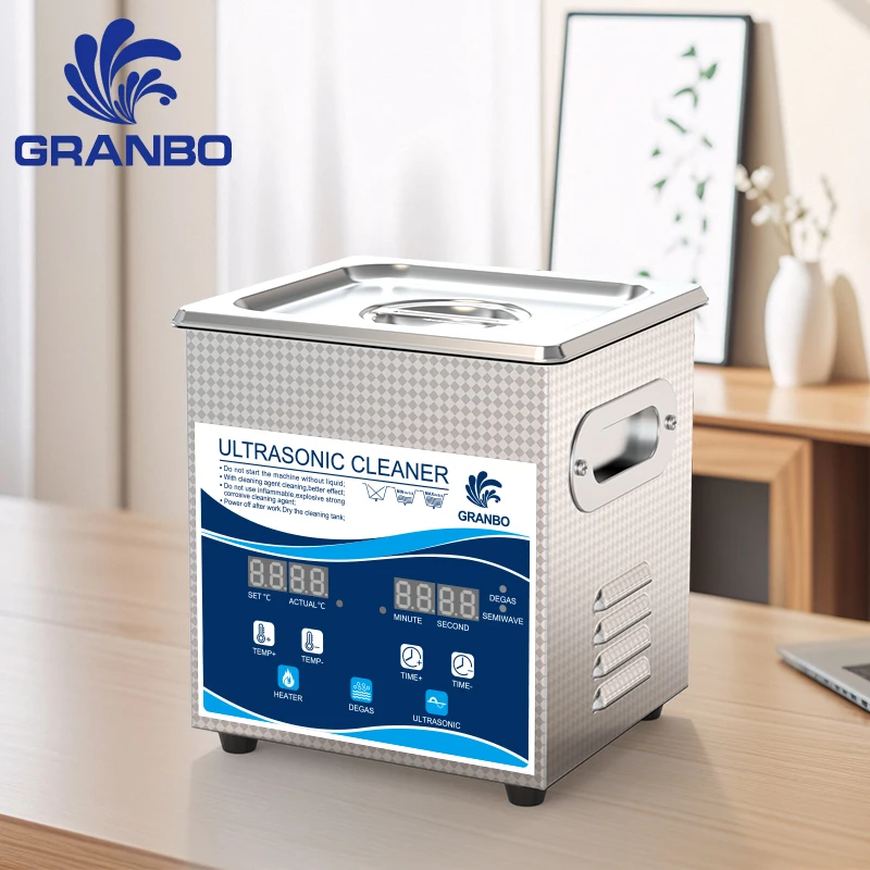 Ultraschallreiniger Glas Schmuck Uhr Werkzeuge 1L 40KHz Ultraschall-Reinigungsmaschine 60W 120W Ultraschallbad Entgasung Semiwave Image