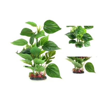 Artificial Aquarium Decor Plants Plastic Aquatic Plant Underwater Plant Fish tank aquatic plant decoration with Big green leaves
