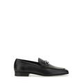Salvatore Ferragamo Loafer - Moccasin Gancini With Distinctive Metal Detail - Gr. 8_5 - in Schwarz - für Herren