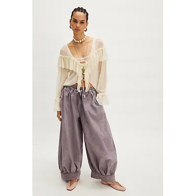 The Rundown Balloon Pants at Free People in Quail, Size: Medium