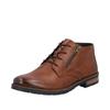 Schnürstiefelette RIEKER, Herren, Gr. 42, braun (cognac), Glattleder, unifarben, klassisch, Schuhe, Business-Stiefelette, Klassik-Boots in eleganter Optik