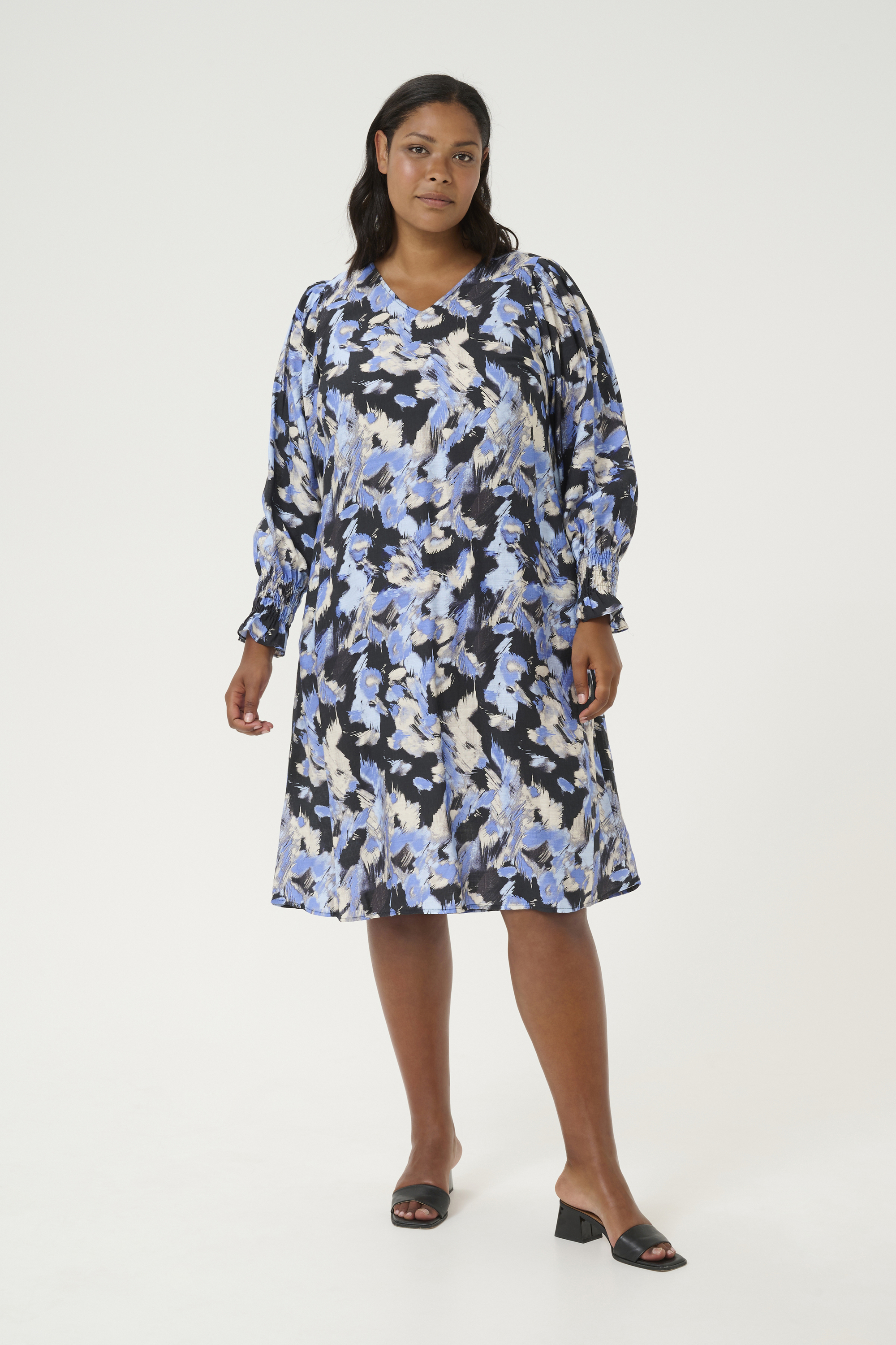 Kleid A-shape black blue Image