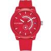 Tommy Hilfiger Denim Herren Uhr Rot 1791480