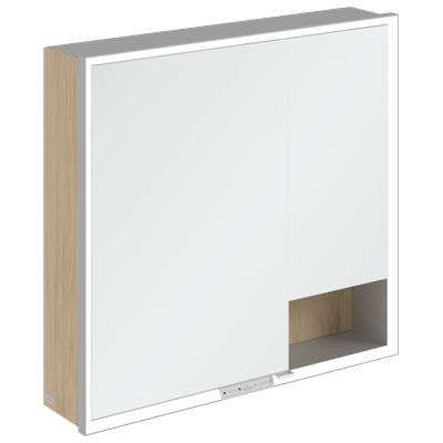 Villeroy & Boch Aufputz-Spiegelschrank My View+ A48180 800x750x168mm m. Bel. Nordic Oak A48180VJ Image