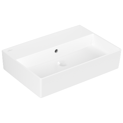 Villeroy & Boch Waschbecken Memento 2.0 600x420mm Rechteck mit Überlauf Stone White CeramicPlus 4A2262RW